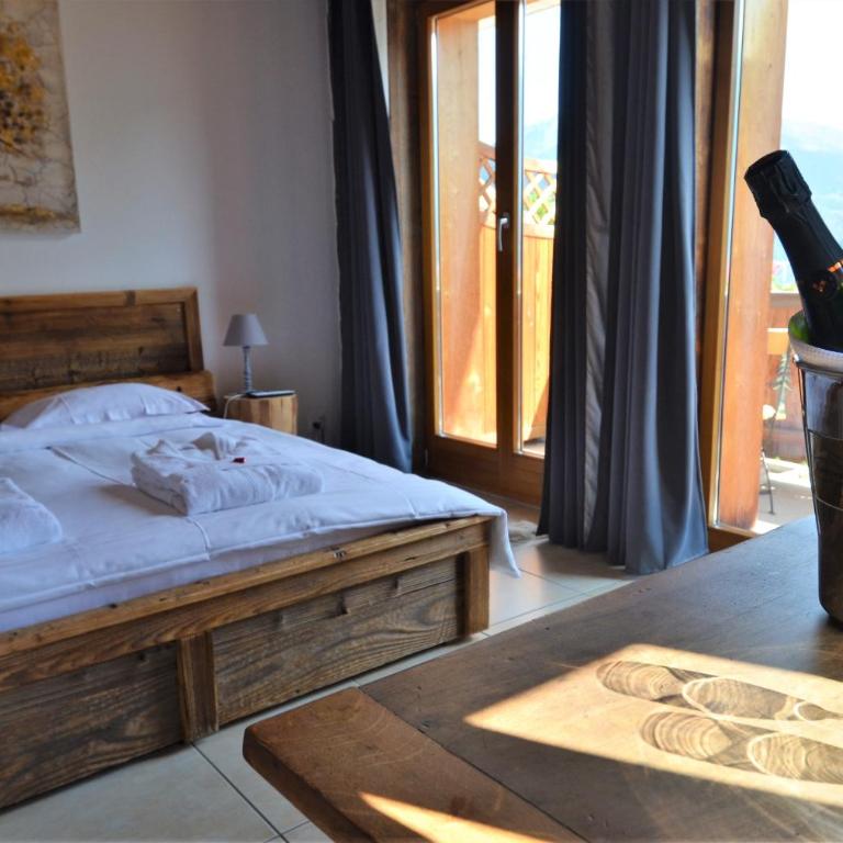 Les chambres et Roulottes des Noisetiers - Studio mit Bergblick - 14