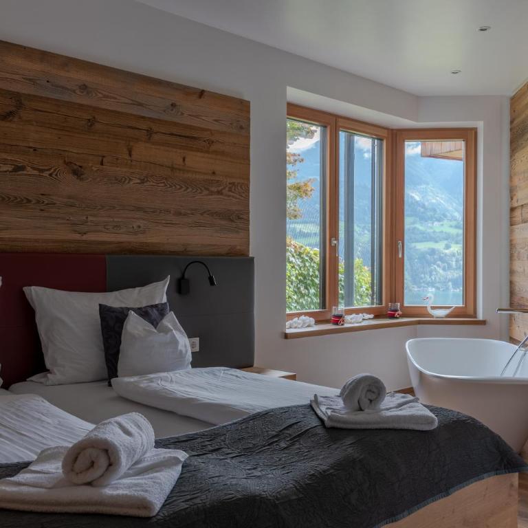 Apartments Adlerhorst Top 2 Zell am See with private sauna and in summer Zell am See Kaprun summercard - Apartment Top 2 mit 2 Schlafzimmern und Terrasse (4 Erwachsene + 2 Kinder) - 6