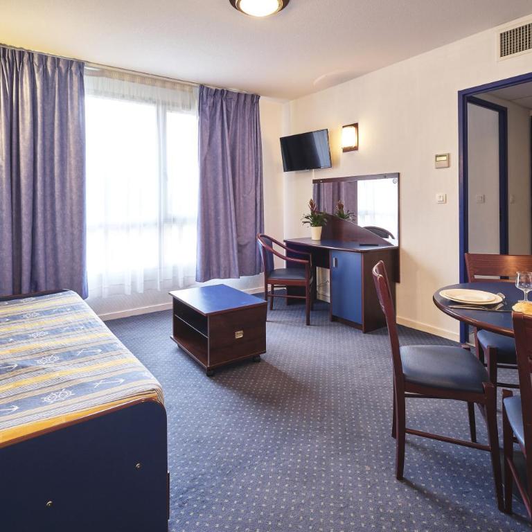 Comfort Aparthotel Carcassonne - Appartamento con 1 Camera Doppia con Letti Singoli - 3