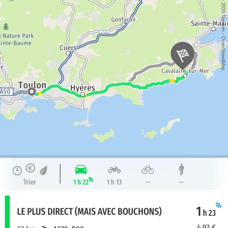 CAVALAIRE vue MER au loin MAISONNETTE TOUT ÉQUIPÉE POUR 4 PERSONNES AVEC PISCINE CLIM WIFI VÉLOS TV BARBECUES - Appartement - Vue sur Mer - 50