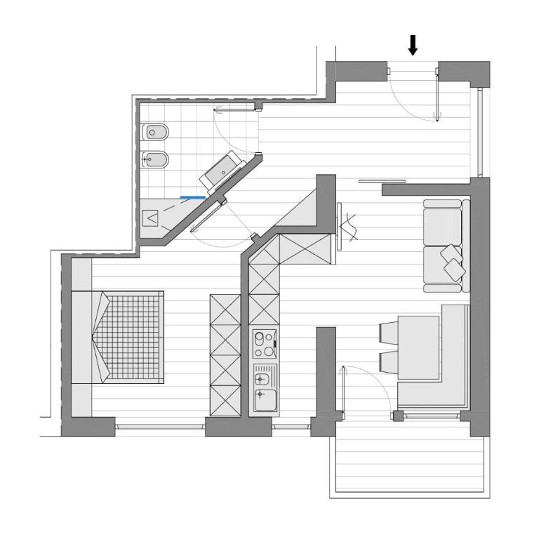 Cësa Gredine - Appartamento con 1 Camera da Letto - 10
