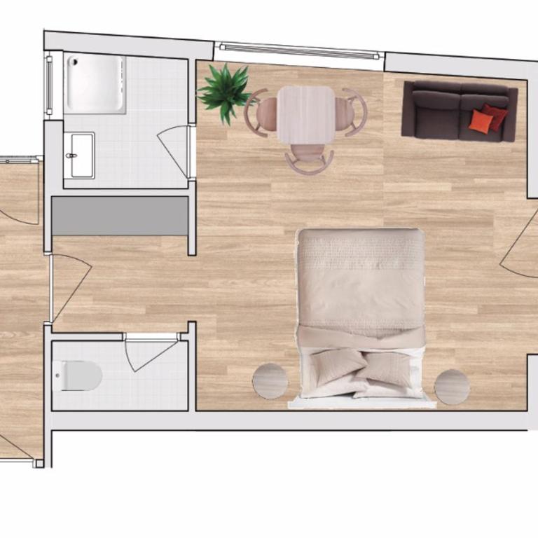 Appartements Käthe - Studio mit Terrasse - 1