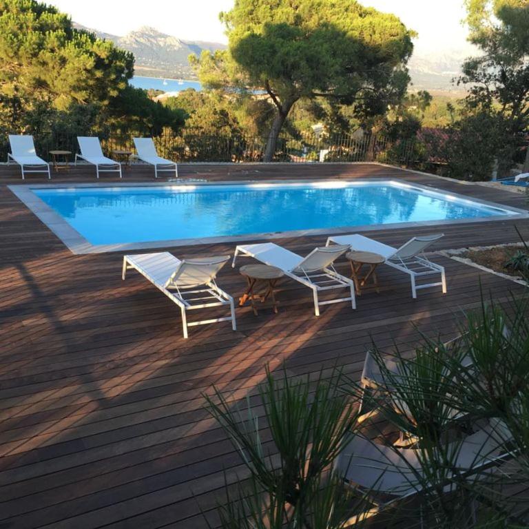 Villa campagne à Calvi piscine chauffée vue mer proche plage et centre - Maison de Vacances - 11