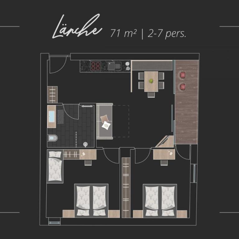 Tischlerhof Alpine Living - Appartamento con 2 Camere da Letto e Balcone - 10