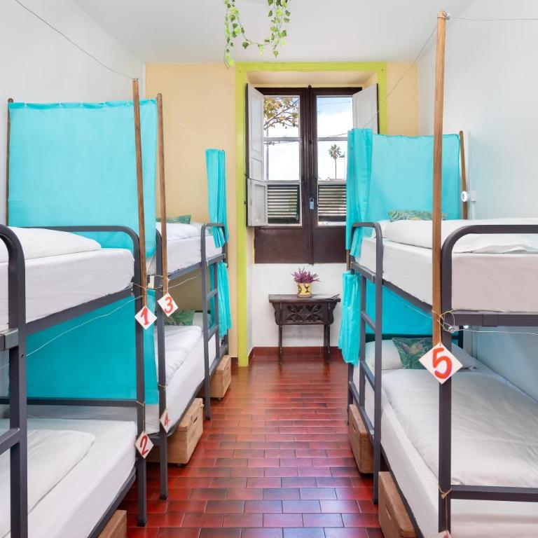 Patio Hostel - Cama en habitación compartida mixta de 6 camas - 1