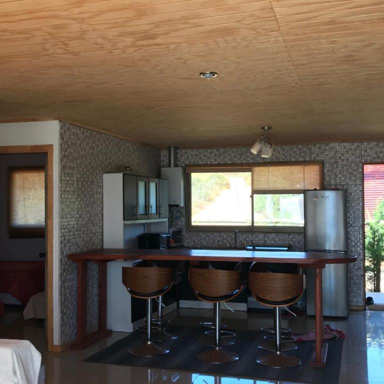 Refugio del mar - cabaña frente al mar en Curanipe con terraza y jardin - Three-Bedroom Apartment - 13