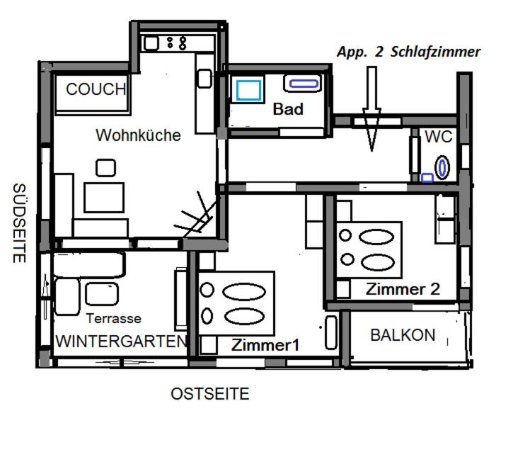 ANDREA - Apartment mit 2 Schlafzimmern - 2