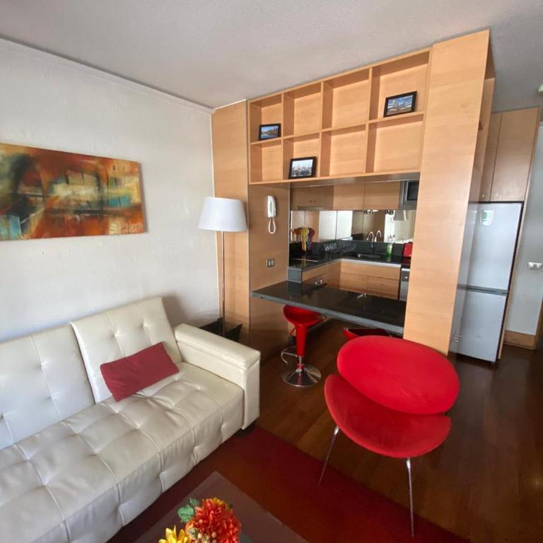 Departamento 2 ambientes mas terraza amoblada, Providencia - One-Bedroom Apartment - 1