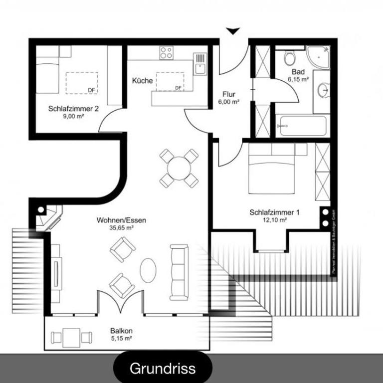 Penthouse Aineckblick - Apartment mit 2 Schlafzimmern - 20