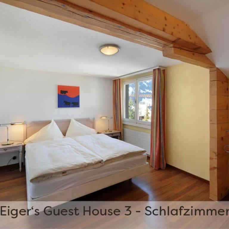 Eiger Guest House - Grindelwald - Apartment mit 3 Schlafzimmern im Dachgeschoss - Chalet Eiger - 11