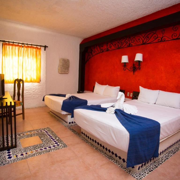 Hotel Xbalamqué Boutique & Spa - Habitación Doble - 2 camas dobles - 3