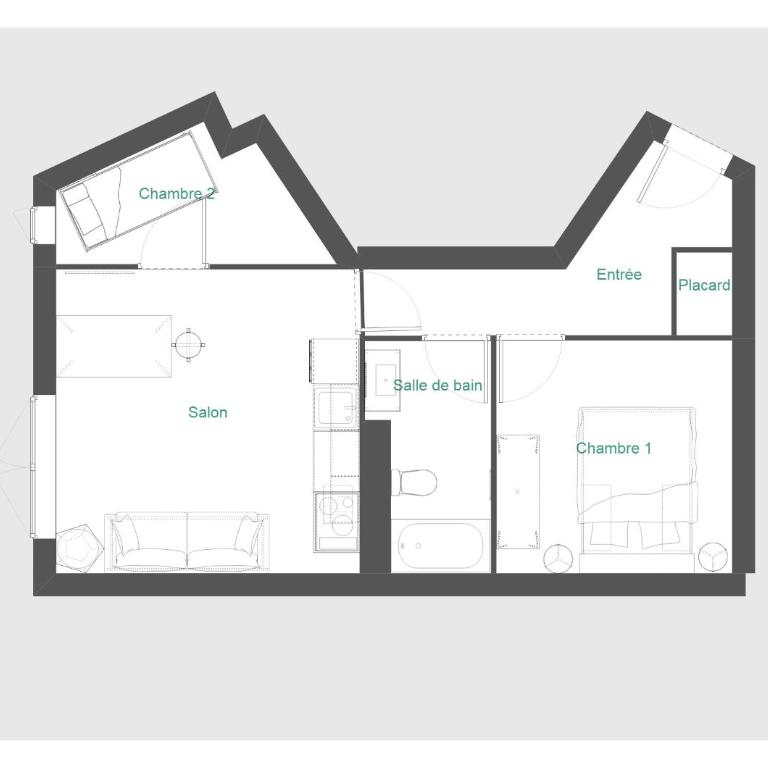 T2 Cabine Vue Lac de Matemale - Apartamento de 2 dormitorios - 15