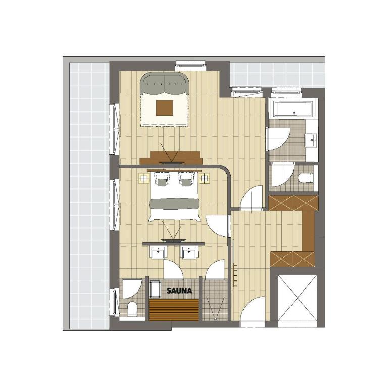 Hotel Stadt Wien - Deluxe Suite mit 1 Schlafzimmer und Balkon - 1