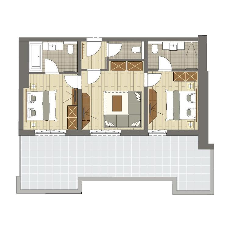 Hotel Stadt Wien - Deluxe Suite mit 2 Schlafzimmern und Balkon - 1