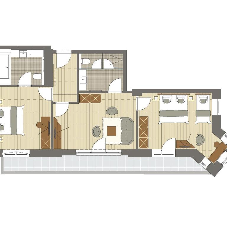 Hotel Stadt Wien - Comfort Suite mit 2 Schlafzimmern und Balkon - 1