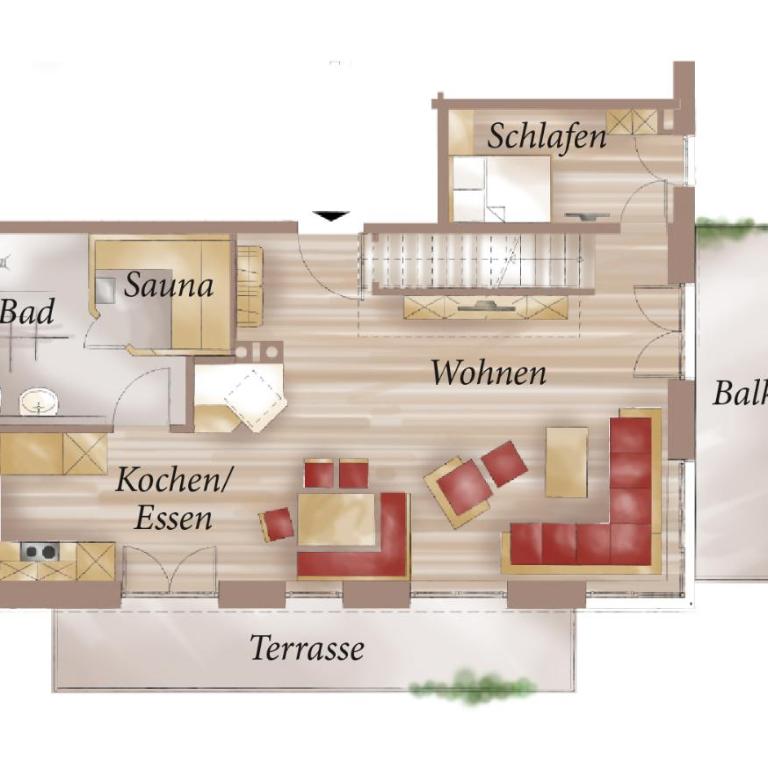 Ferienwohnungen im Rosengarten inkl. Chiemgaukarte - Apartment mit 3 Schlafzimmern - 22