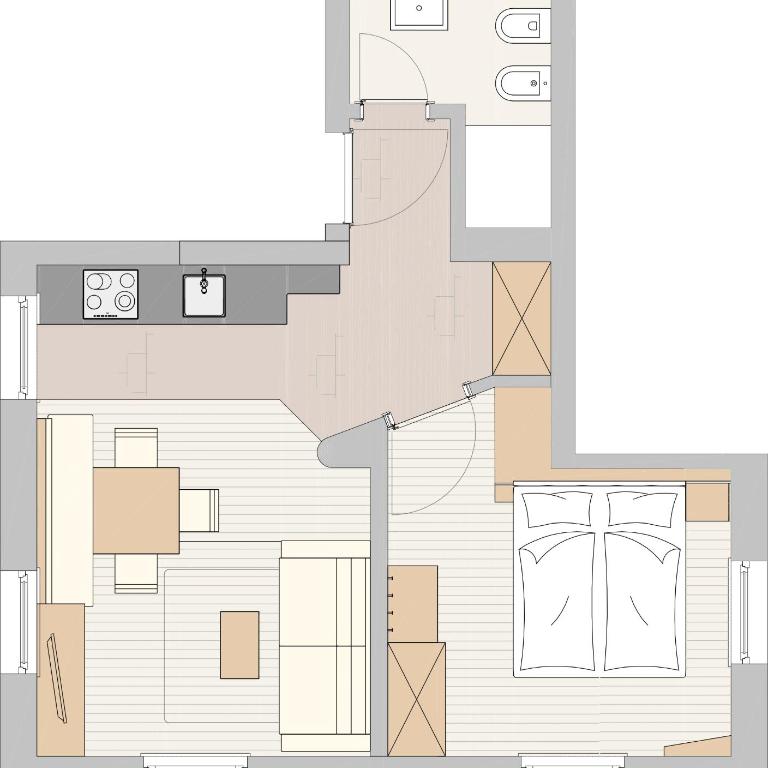 Alpin Sport - Appartamento con 1 Camera da Letto - 1