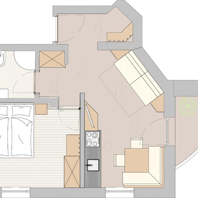 Alpin Sport - Appartamento con 1 Camera da Letto e Balcone - 5
