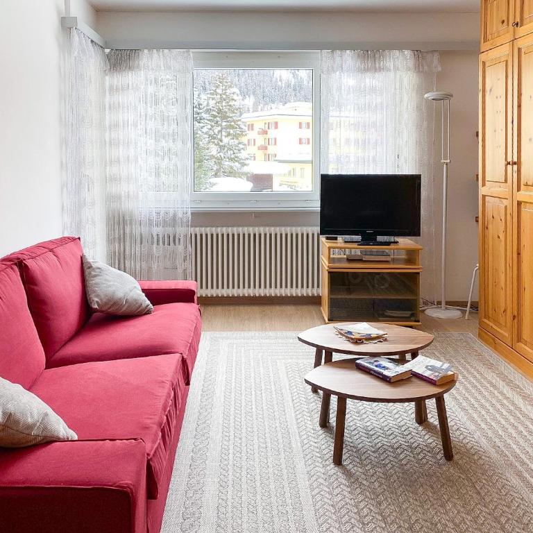 Zentrale Wohnung in St. Moritz mit großem Balkon - Apartment mit 1 Schlafzimmer - 9
