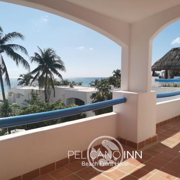 Pelicano Inn Playa del Carmen - Beachfront Hotel - Double Room with Two Double Beds and Sea View - 3