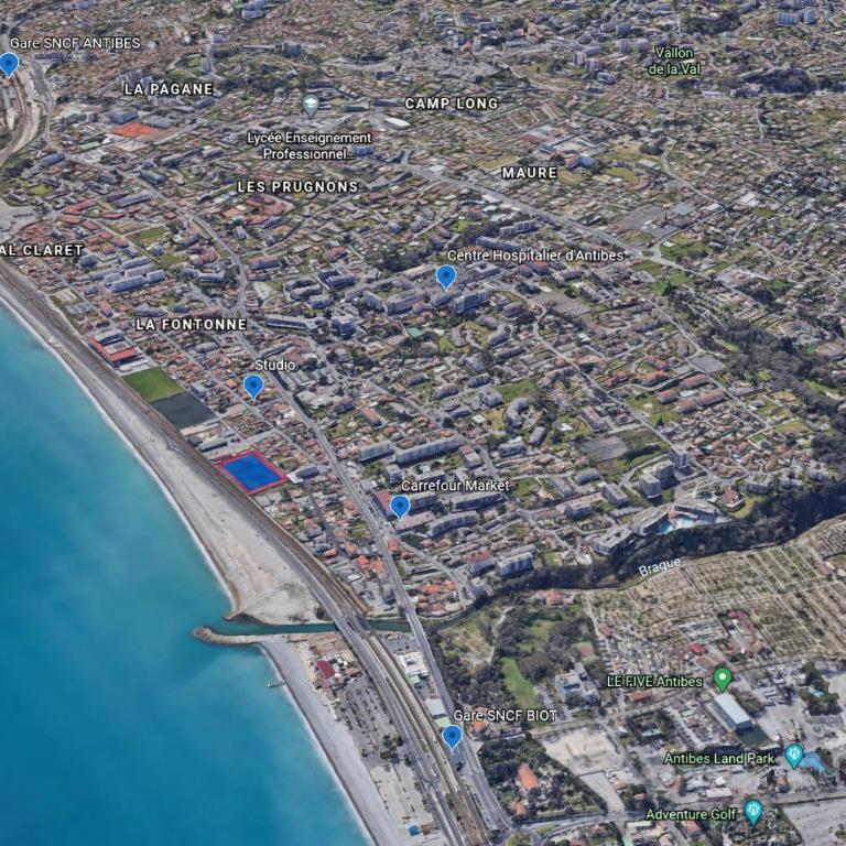 Studio Antibes - 5min des plages - Parking gratuit - Climatisation - Studio - Vue sur Mer - 17