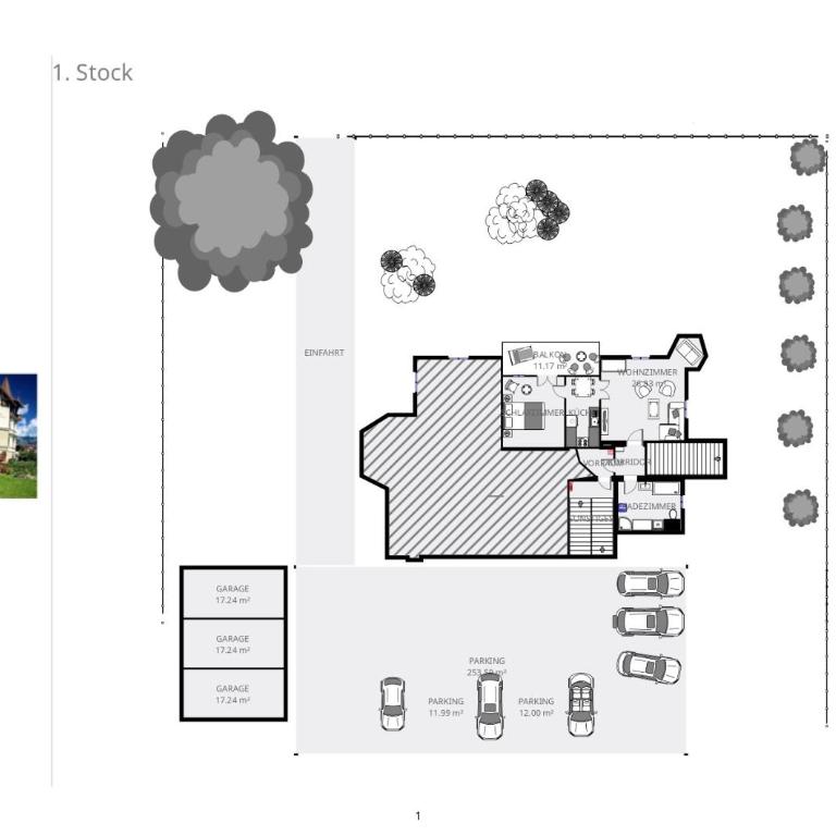 Villa Traun - Apartment mit Balkon (Top4) - 1