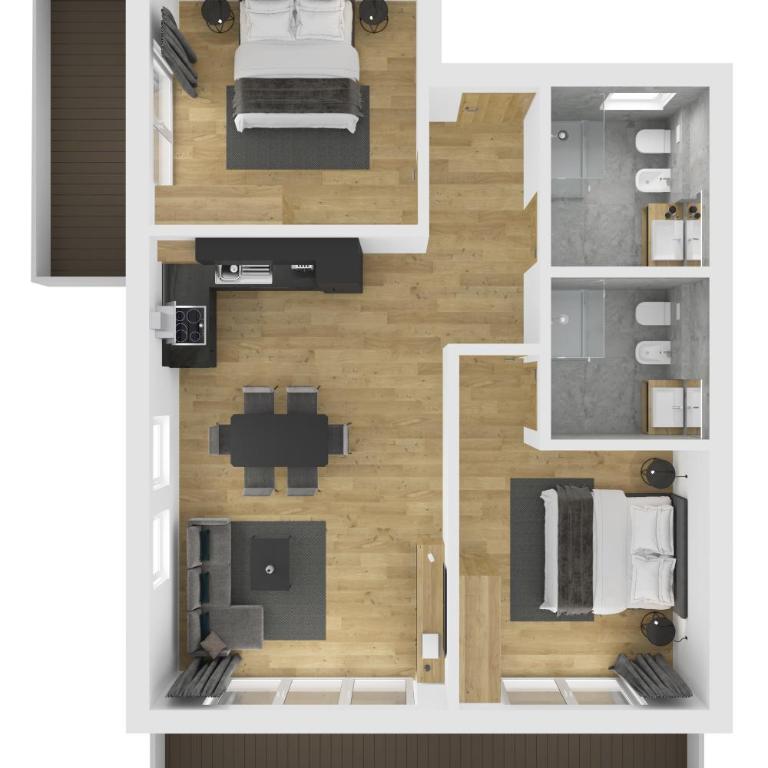 Chalet Kristall - Dolomites Garden Chalet - Appartamento Attico - 10