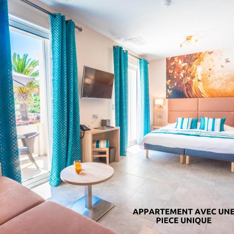 Hôtel et Appart Hôtel Les Flots Bleus - Studio Supérieur - Vue sur Mer - 3