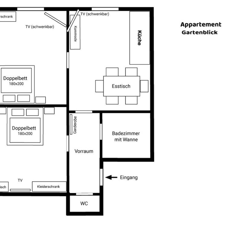 Haus Aussicht - Ferienwohnungen Velden - Apartment mit Gartenblick - 1