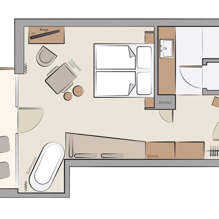 Das.Goldberg - Deluxe Doppelzimmer mit Balkon - 3