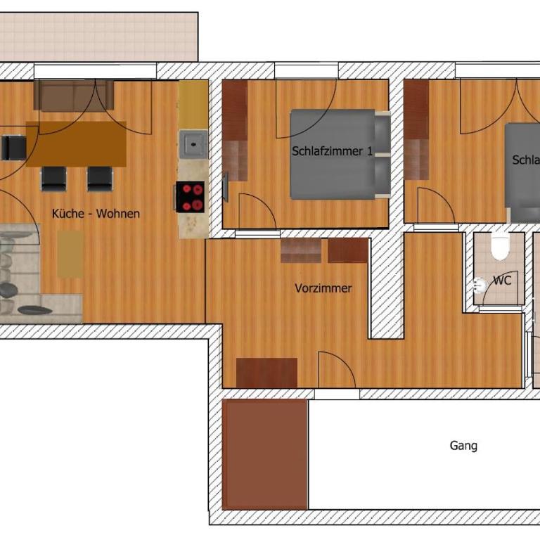 Eiblhof - Apartment mit 2 Schlafzimmern und Aussicht - 6