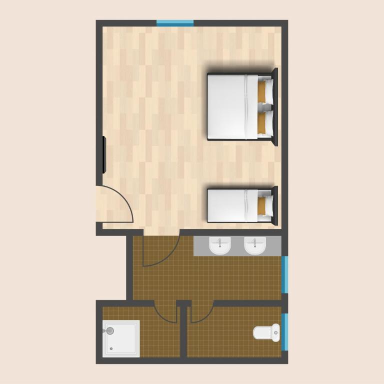 Gasthaus Sulzfluh - Familienzimmer mit eigenem Bad - 6