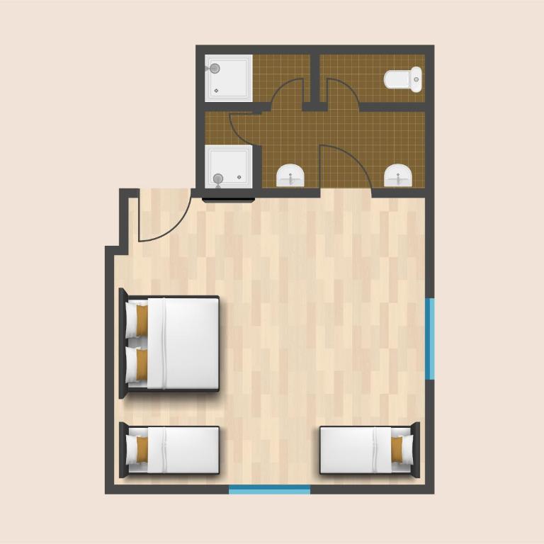 Gasthaus Sulzfluh - Familienzimmer mit eigenem Bad - 8