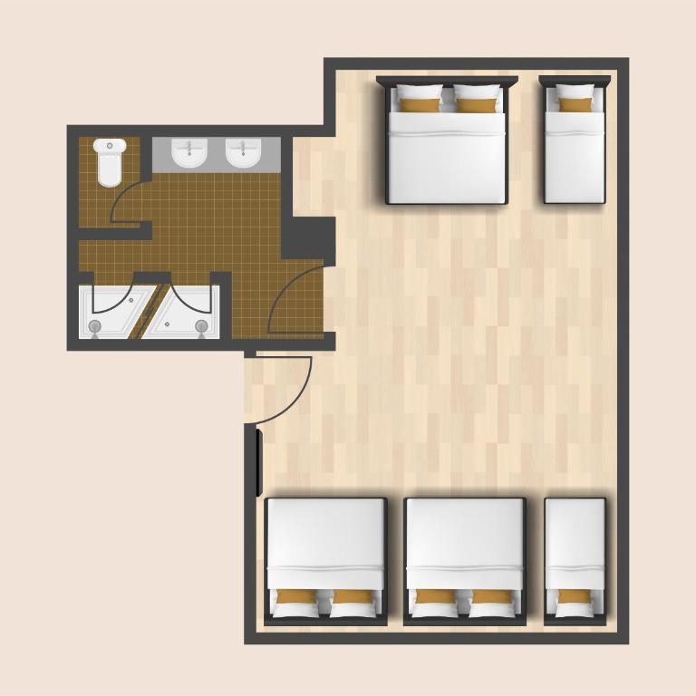 Gasthaus Sulzfluh - Familienzimmer mit Bad - 9