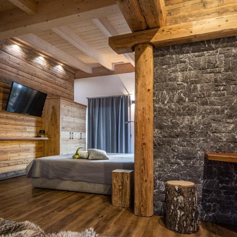 Casa de Fiemme - Vierbettzimmer mit Bergblick - 3
