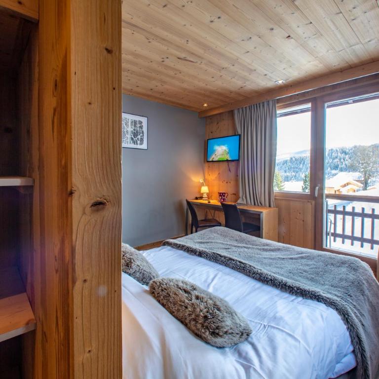 Chalet-Hôtel Les Rhodos - Chambre Double - Aravis - 1