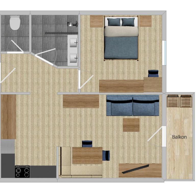 Appartements Täli - Apartment mit 1 Schlafzimmer - 7