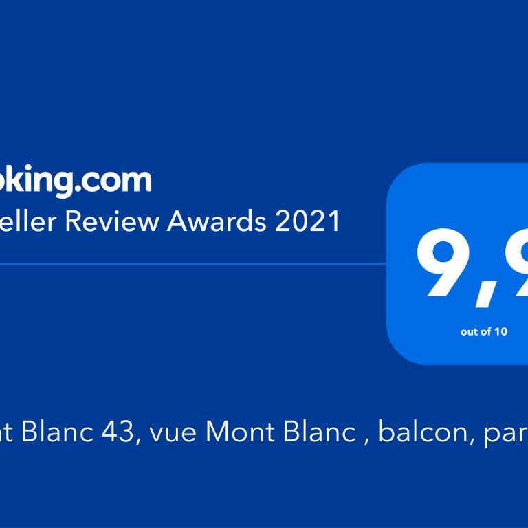 Mont Blanc 43, vue Mont Blanc , balcon, parking - Appartement 1 Chambre - 19