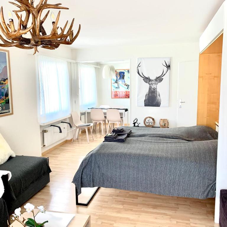 Holiday apartment Bolgen - close to everything! Bolgen, Jakobshorn, bus stop, train station, supermarket, ski school, ski rentals, restaurants and more! - Apartment mit 1 Schlafzimmer - 35