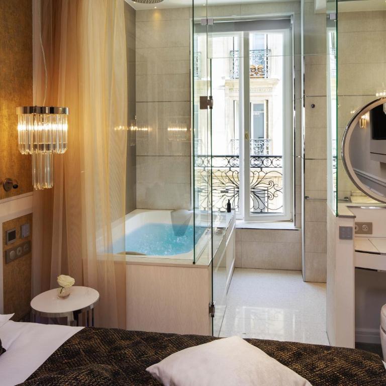 Paris j'Adore Hotel & Spa - Chambre Classique Élégante avec Bain à Remous - 5