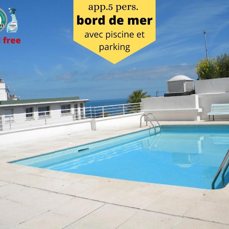 app Le Rocazur avec piscine et parking en bord de mer à 500M du centre ville - Appartement 2 Chambres - 1