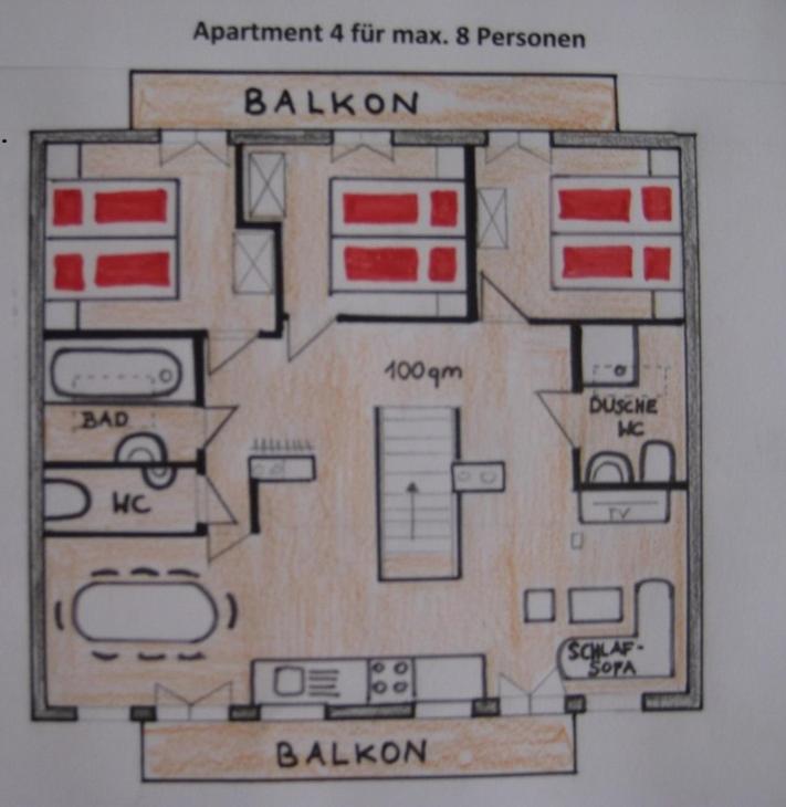 Apartments Spiegl Holzmann - Superior Apartment mit 3 Schlafzimmern - Nebengebäude - 12