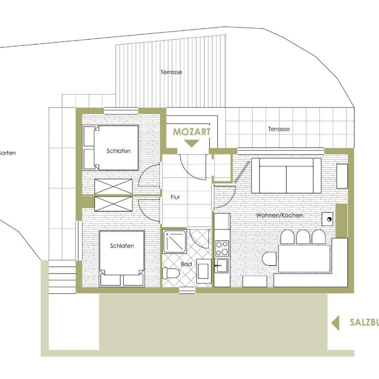 Alpin Chalets Wagrain - Two-Bedroom Apartment - 20