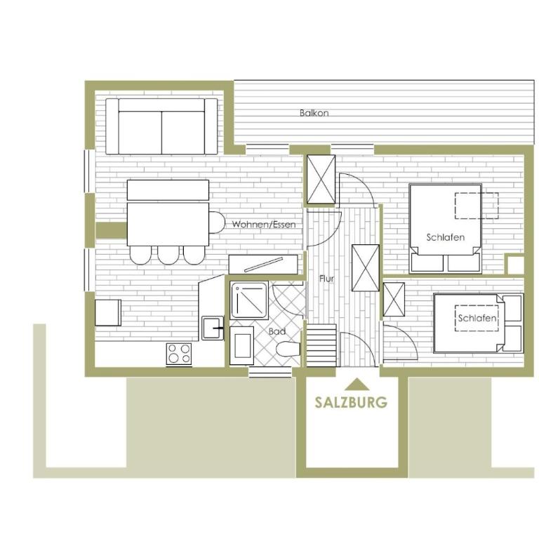 Alpin Chalets Wagrain - Three-Bedroom Apartment - 20