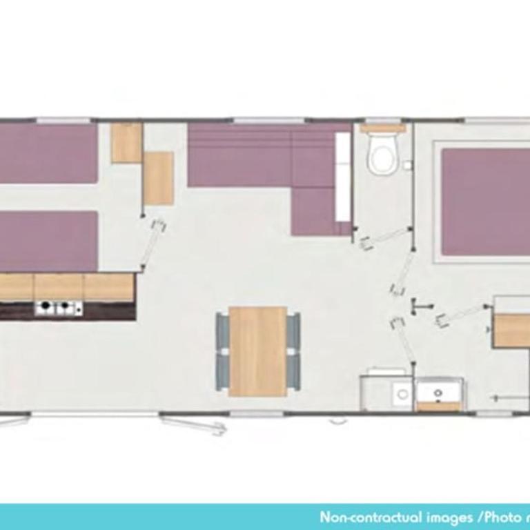 Camping Officiel Siblu La Carabasse - Mobile Home 2 Chambres 6 Personnes « Essentiel Signature » Avec Climatisation - 3