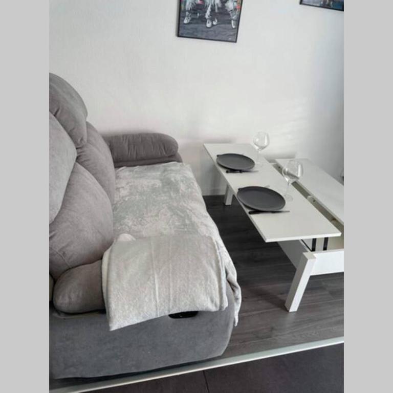 Joli T2, jacuzzi, lit rond, jardin, parking privé, métro - One-Bedroom Apartment - 16