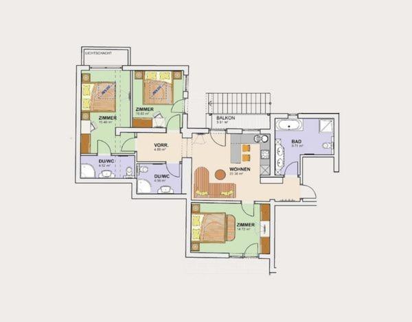 Haus Stefanie - Apartment mit 3 Schlafzimmern und Terrasse - 9