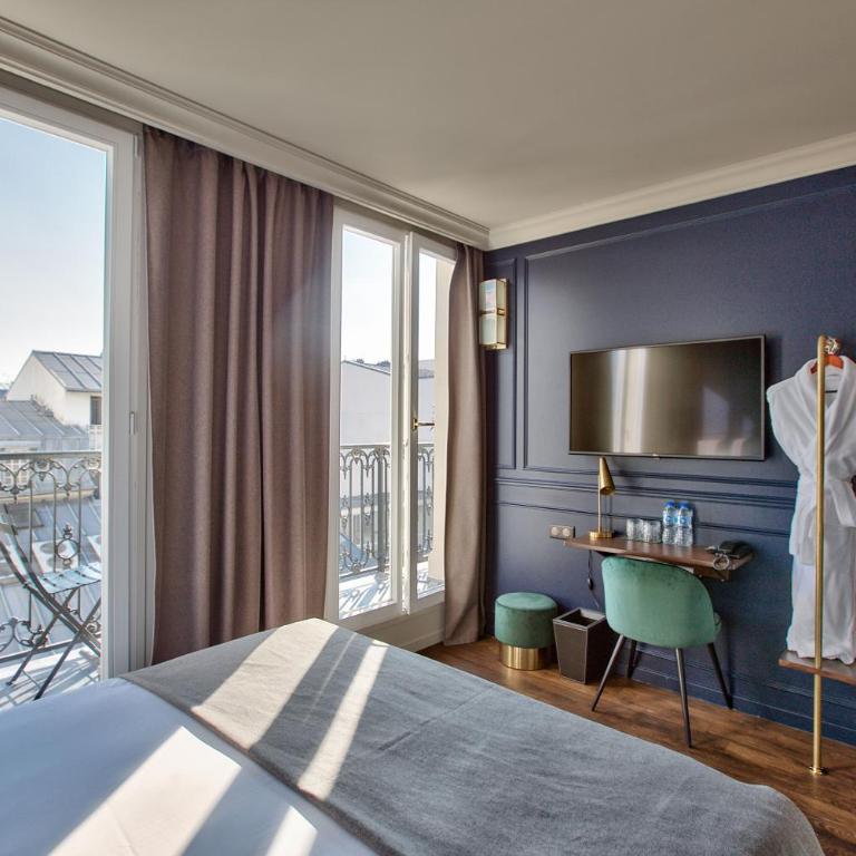 Maison Barbès - Chambre Lit Queen-Size avec Balcon - 3