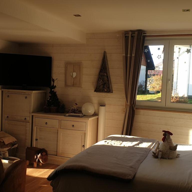 AU NID COSY D'ISA A GERARDMER VOSGES - Spas privatifs - Chambre Double avec Terrasse et Jacuzzi Privé - 13