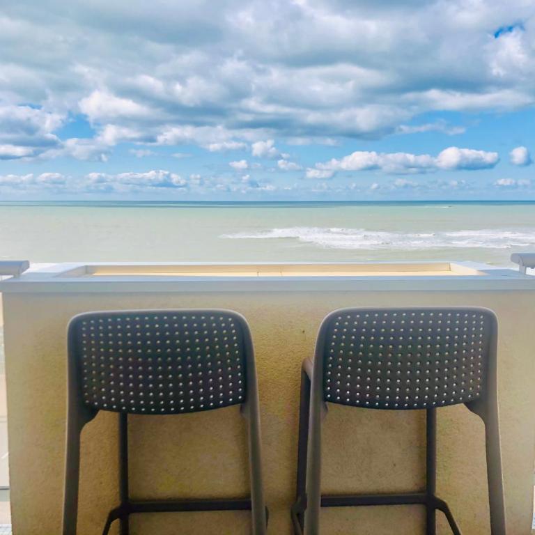 1ère ligne, Dernier étage, Vue à 180° sur l'océan, Lacanau, Plage centrale - Appartement - Vue sur Mer - 3